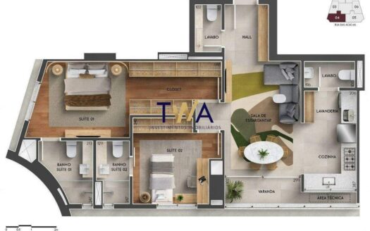 Apartamento 2 Quartos à Venda | TORRE CATHARINA | Vale do Sereno | Nova Lima.